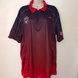 WSI Sports 'USA Ski jumping' stretch ziptop jersey